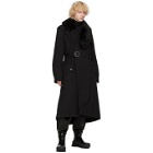 Mr and Mrs Italy Black Nick Wooster Edition Trench Coat