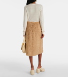 Jil Sander Mohair and cotton skirt