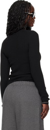 Fear of God ESSENTIALS Black Holiday Waffle Long Sleeve T-shirt