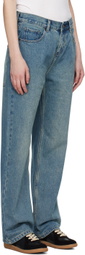 WYNN HAMLYN Blue Straight Jeans