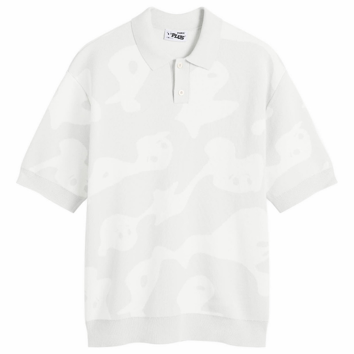 Photo: Pawa Speed Sports Men's Ghost Camo Knit Polo in Grey/White
