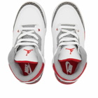 Air Jordan 3 Retro PS Sneakers in White/Red/Black/Cement