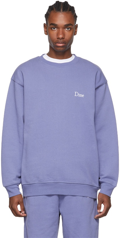 Photo: Dime Purple Cotton Sweatshirt