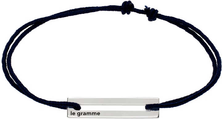 Photo: Le Gramme Navy 'Le 1.7g' Bracelet