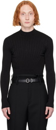 Mugler Black Sculpting Sweater
