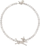 Marni Silver Deer Charm Necklace