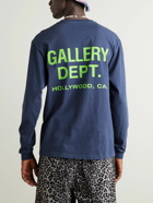 Gallery Dept. - Souvenir Logo-Print Cotton-Jersey T-Shirt - Blue