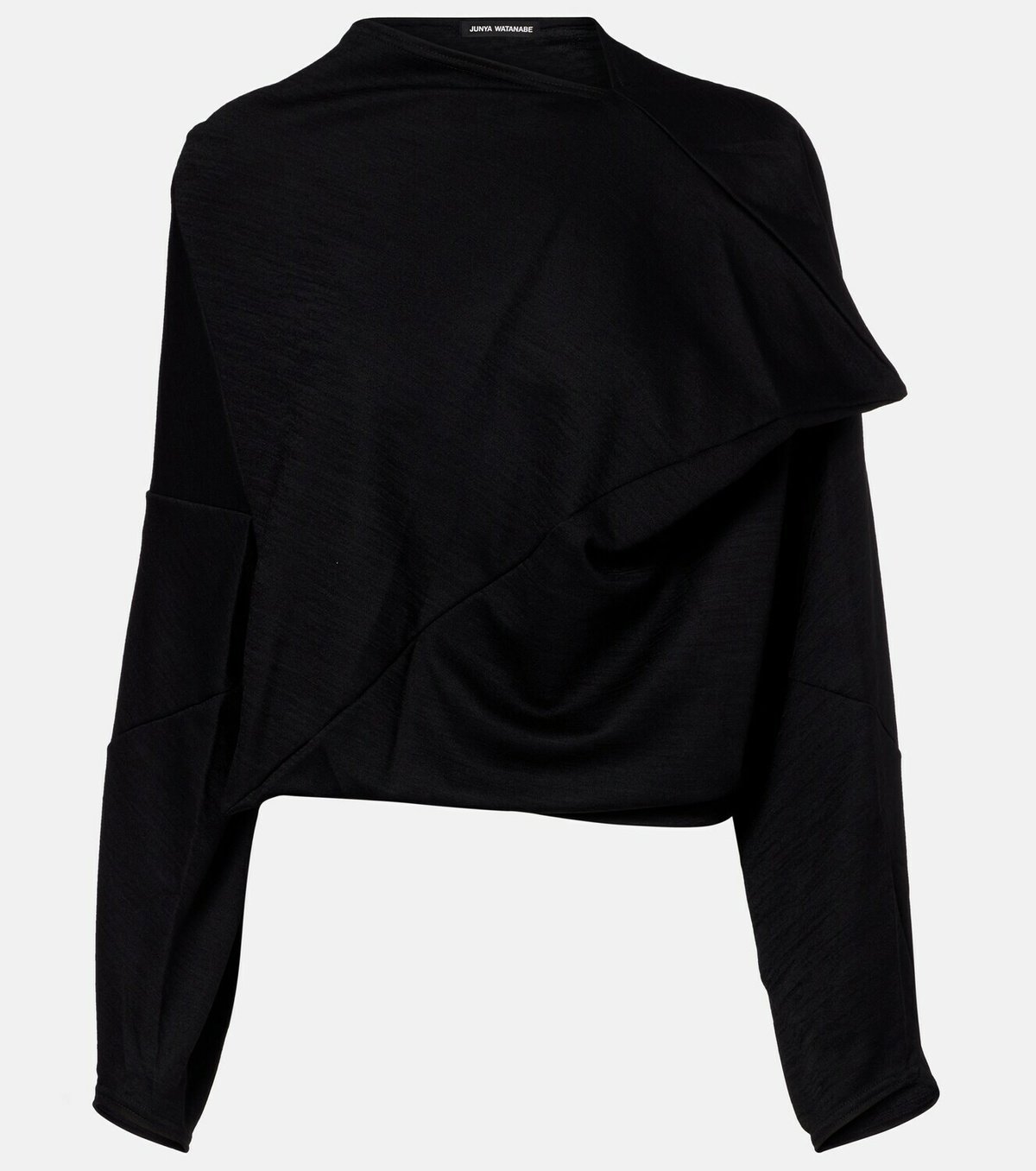 Junya Watanabe Wool-blend crop top