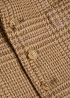 Polo Ralph Lauren Checked Linen-blend Waistcoat Camel