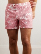 TOM FORD - Slim-Fit Short-Length Printed Swim Shorts - Pink