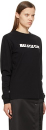 1017 ALYX 9SM Black & White Mirrored Logo Long Sleeve T-Shirt
