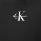 Calvin Klein Men's Monologo Regular T-Shirt in Ck Black