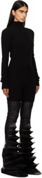 Rick Owens Black Porterville Knit Headon Jumpsuit