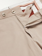 LORO PIANA - Slim-Fit Cotton-Blend Poplin Trousers - Neutrals