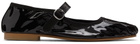 Tricot Comme des Garçons Black Faux-Leather Ballerina Flats