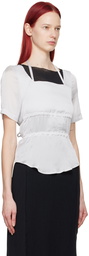 Youth Gray Halter Strap Blouse