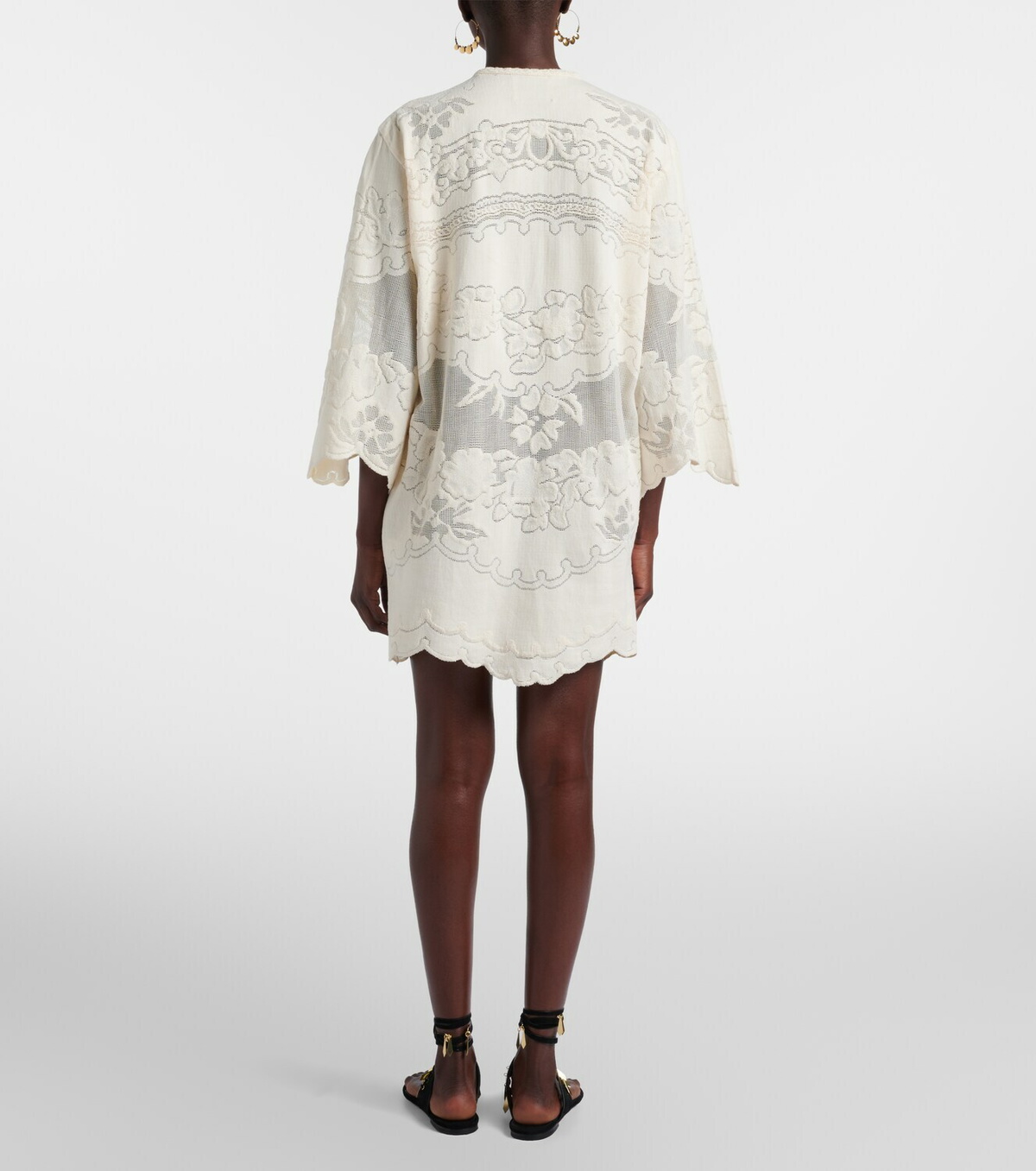 Isabel Marant Solara embroidered cotton-blend minidress