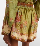 Zimmermann Indra printed silk shorts