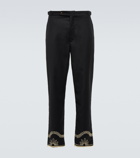 Bode - Embroidered wool pants