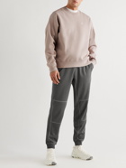 Nike - Tapered Logo-Embroidered Panelled Recycled Jersey Sweatpants - Gray
