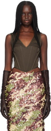 KNWLS Brown Grace Bustier