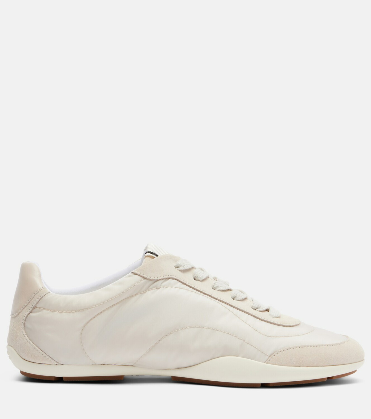 Brunello Cucinelli Monili suede-trimmed sneakers