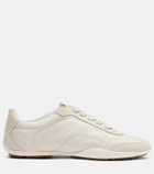 Brunello Cucinelli Monili suede-trimmed sneakers