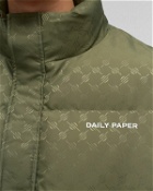 Daily Paper Pondo Bodywarmer Monogram Green - Mens - Vests