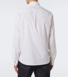Brunello Cucinelli Pinstriped cotton poplin shirt