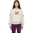 Off-White Gray 'Off' College Sweatshirt