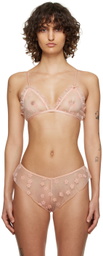 Le Petit Trou Pink Muflier Bra