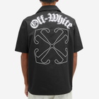 Off-White Men's Gothic Bowling Shirt in Black