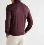 TOM FORD - Slim-Fit Wool Rollneck Sweater - Burgundy