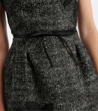 Erdem Embroidered wool-blend midi dress