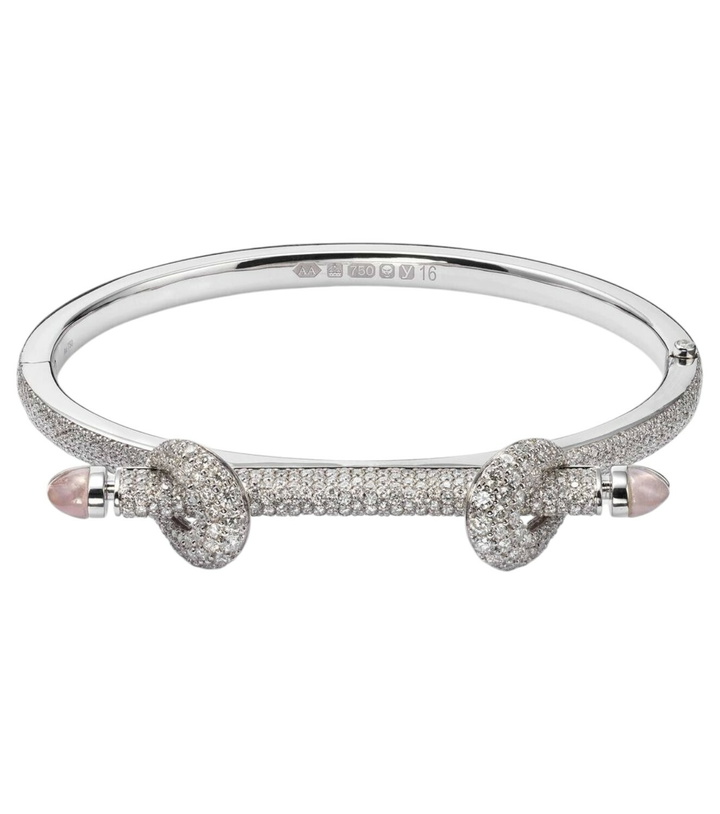 Photo: Ananya Chakra Icon 18kt white gold bracelet with diamonds and quartz