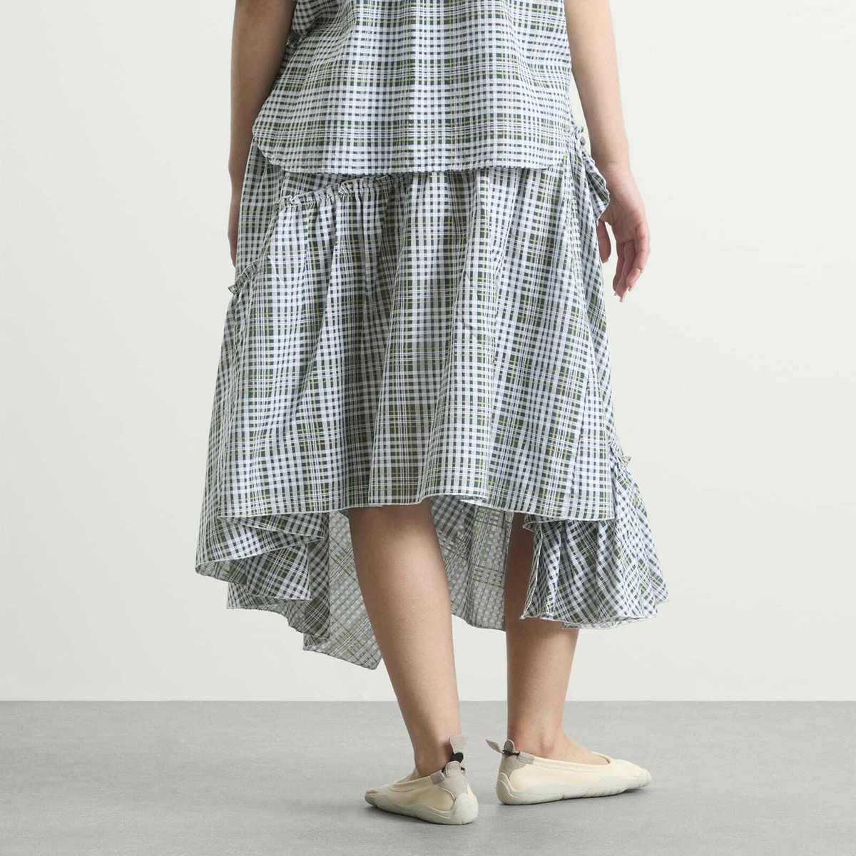 YMC Women's Draped Skirt in Multi