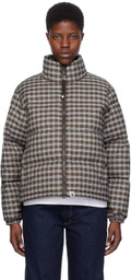 BAPE Brown Check Down Jacket