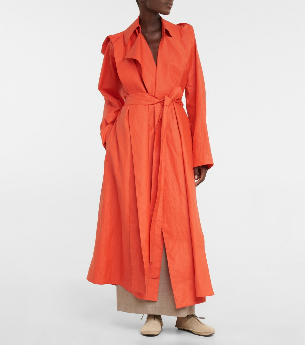 The Row Badva linen blend trench coat The Row