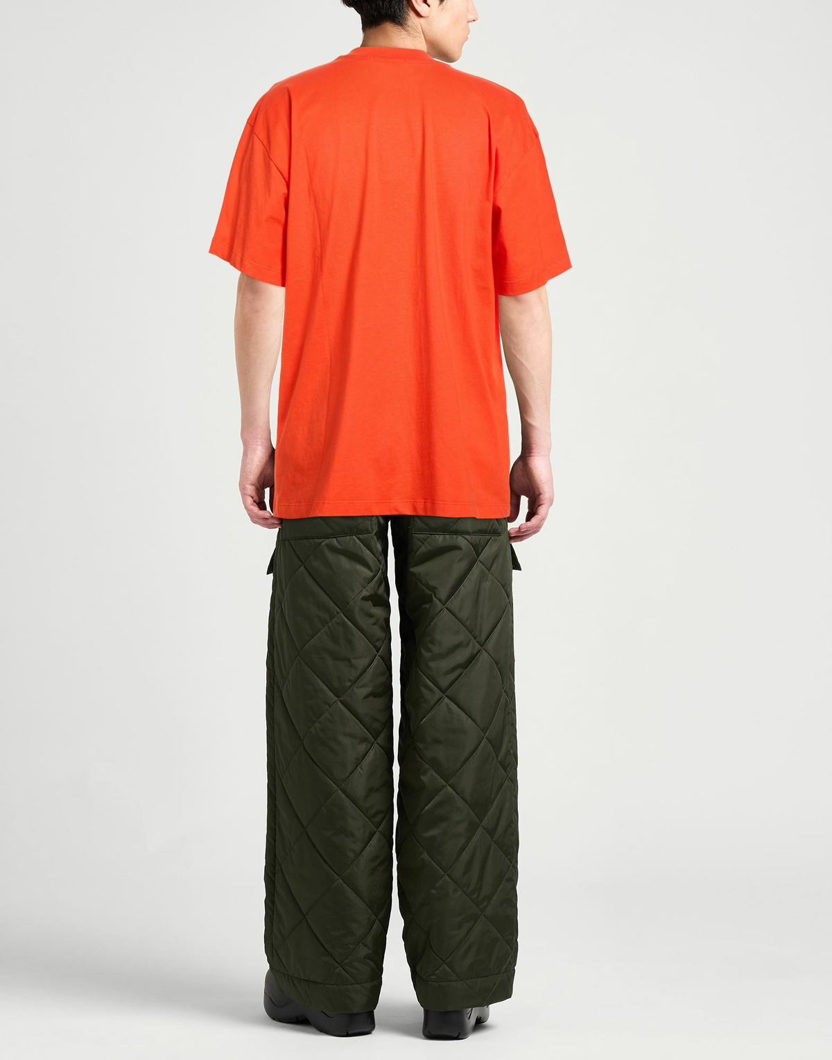 Msgm Mens T-shirt in Orange
