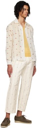 Karu Research Off-White Embroidered Trousers