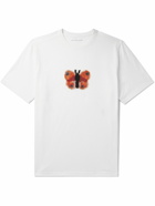 Pop Trading Company - Rop Butterfly Printed Cotton-Jersey T-Shirt - White