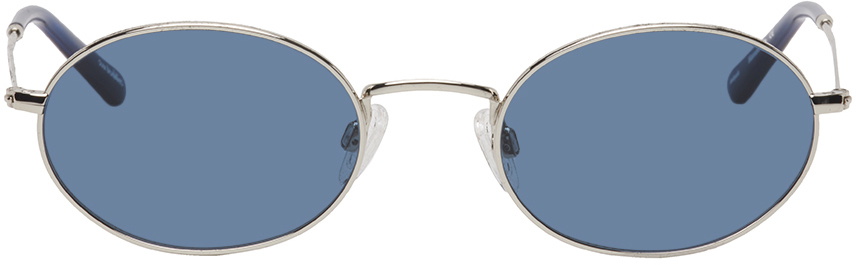 Sun Buddies Silver & Blue Aaliyah Sunglasses