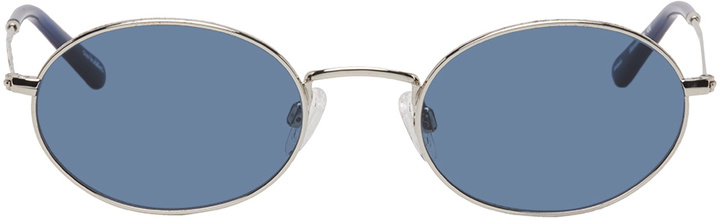 Photo: Sun Buddies Silver & Blue Aaliyah Sunglasses
