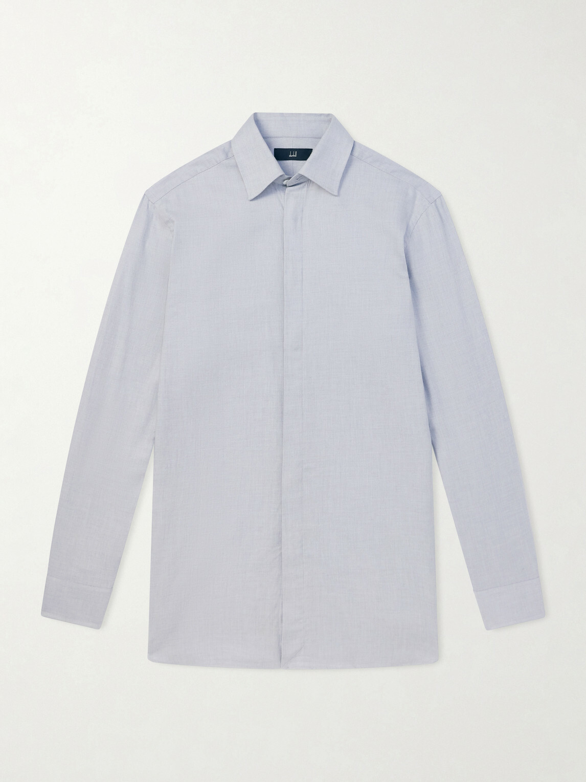 Dunhill - Cotton and Cashmere-Blend Shirt - Blue