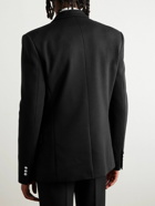 Balmain - Double-Breasted Wool and Cashmere-Blend Blazer - Black