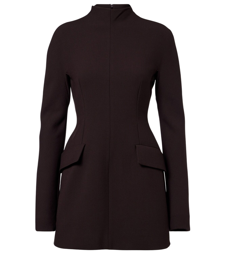 Photo: Sportmax Peplum gabardine minidress