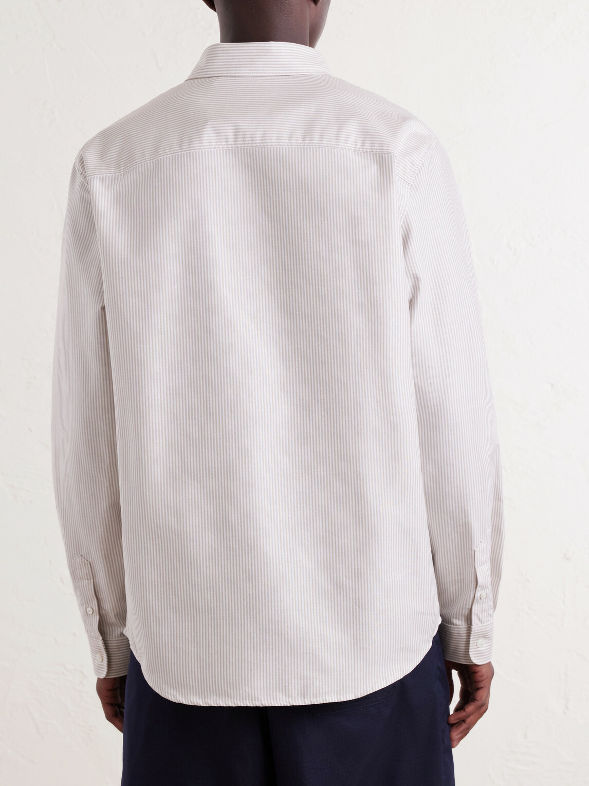 A.P.C. - Button-Down Collar Striped Cotton Shirt - Neutrals
