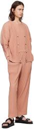 HOMME PLISSÉ ISSEY MIYAKE Pink Monthly Color March Trousers