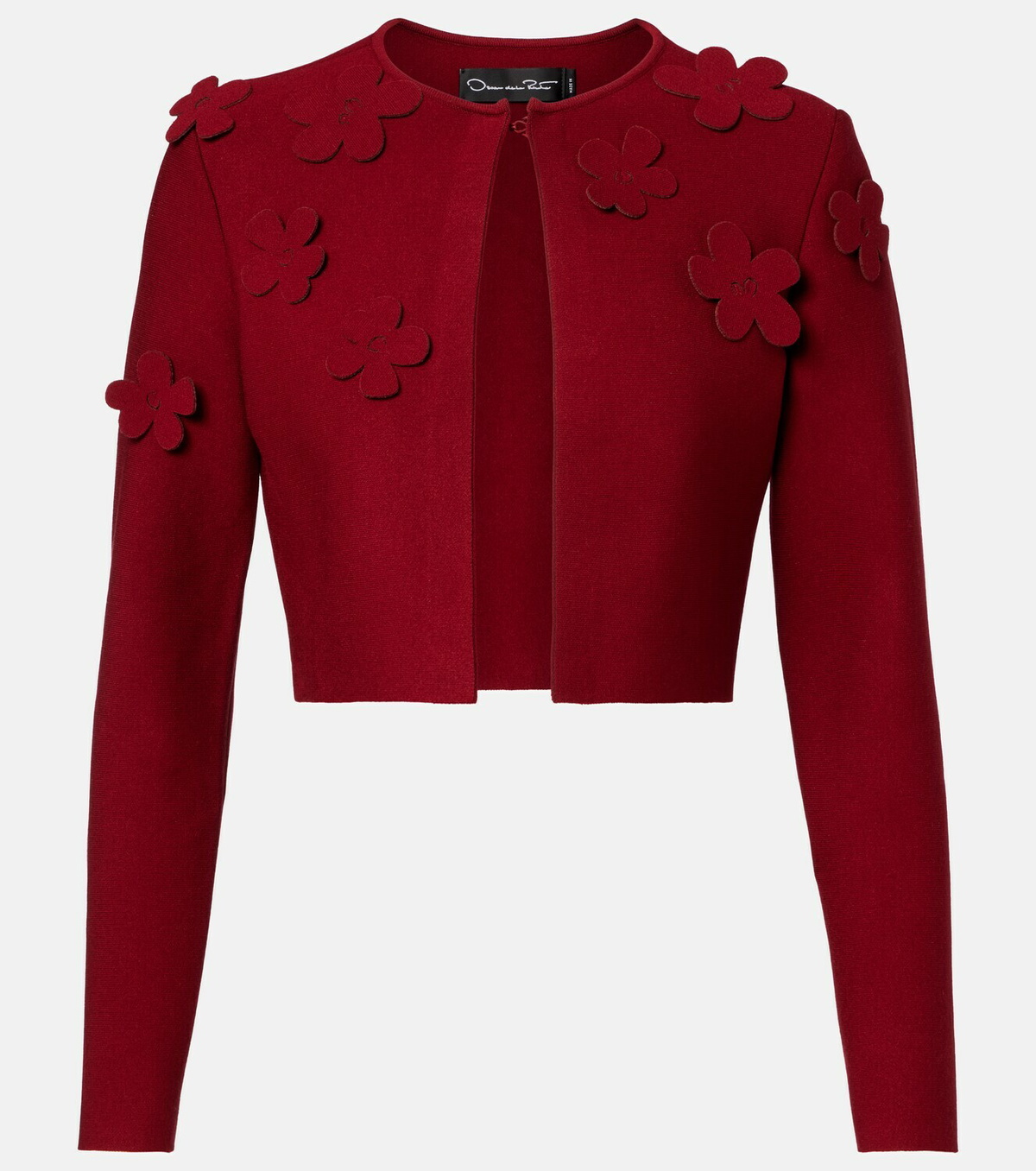 Oscar de la Renta Floral cropped cardigan