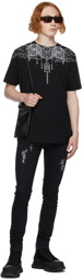 Marcelo Burlon County of Milan Black Slim Distressed Cross Jeans